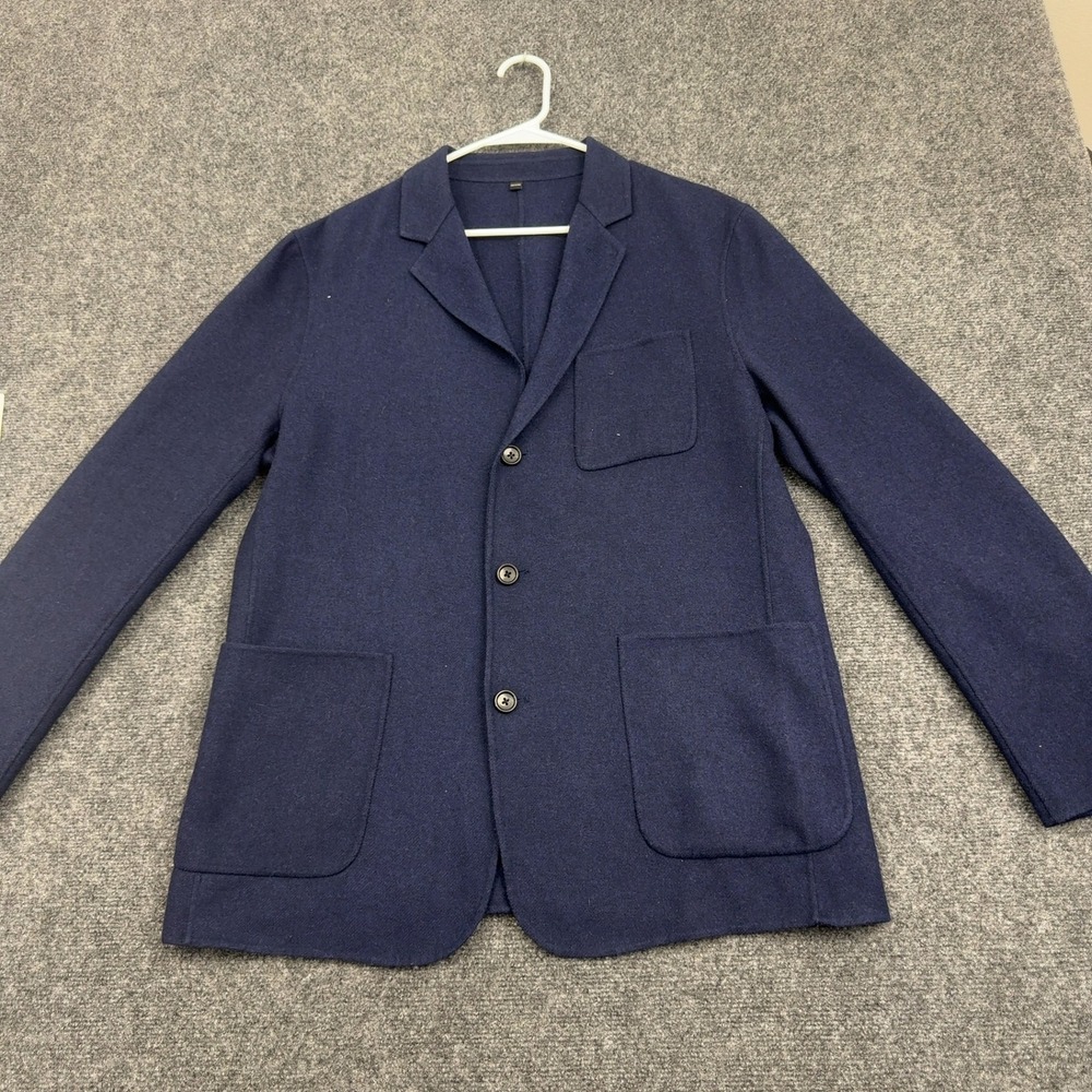 Bonobos Blazer Mens 44R Navy Wool Blend Italian Fabric Slim Fit Professional